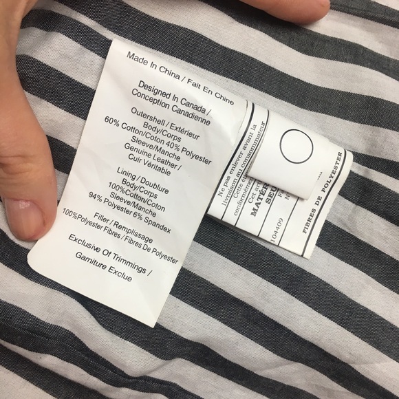 Leather-sleeved Jacket - Picture 5 of 8